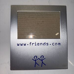 BURNES OF BOSTON 7.5*8.5 Friends.com Picture Frame Silver